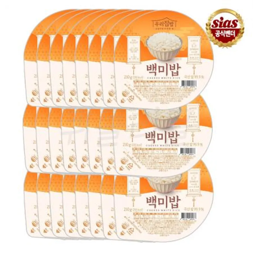 ★파격특가★ 시아스 우리집밥 백미밥 210g x 24개 이미지