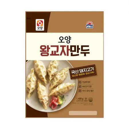 사조오양 왕교자 만두 1.4kg x 6개 이미지
