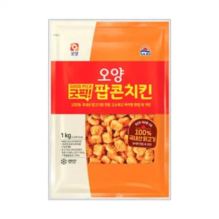 ★파격특가★ 사조오양 굿픽 팝콘치킨 1kg x 10개 이미지