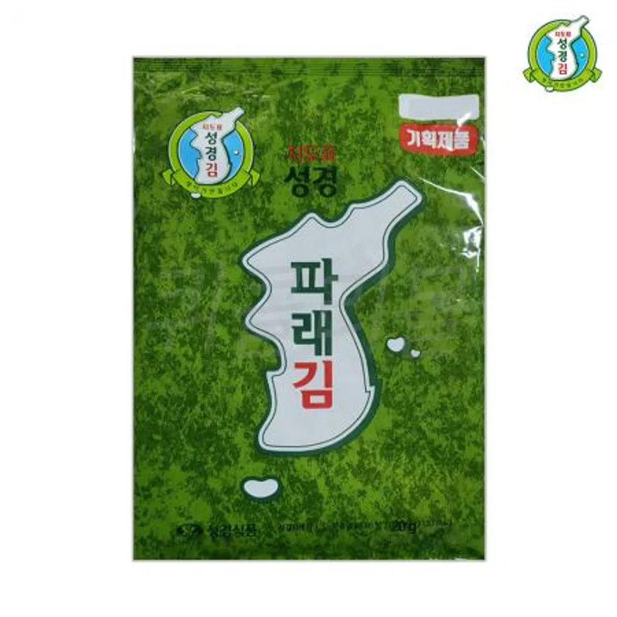 성경김 파래 전장김(20g x 3봉) x 10개 이미지