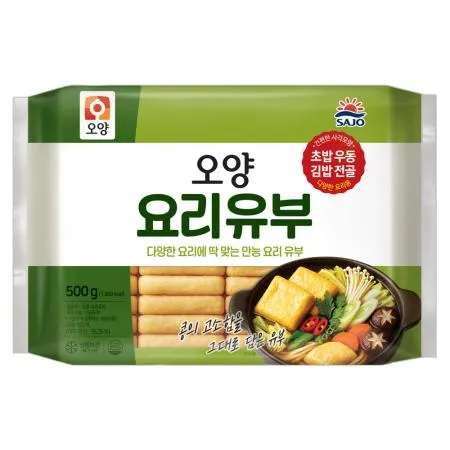 사조오양 요리유부 500g 냉동유부 사각유부
