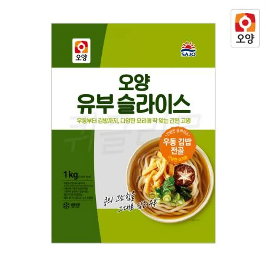사조오양 유부 슬라이스 1kg x 4개 이미지