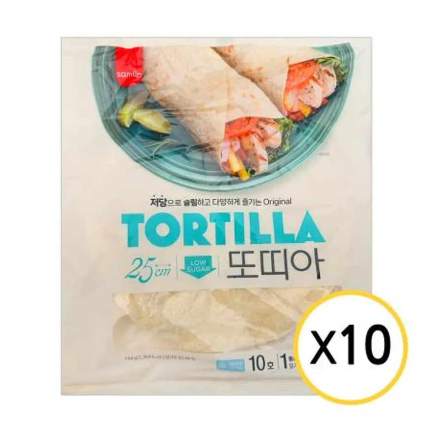 삼립 밀또띠아 10호 744g 냉동 x 10개 피자도우 이미지