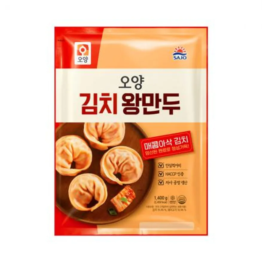 사조오양 김치 왕만두 1.4kg 이미지