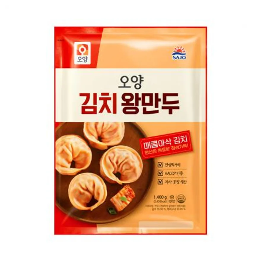 사조오양 김치 왕만두 1.4kg 이미지