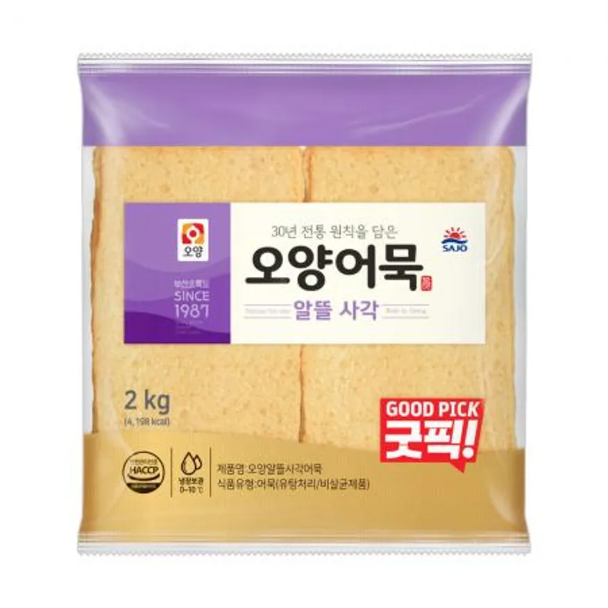 사조오양 알뜰 사각어묵 2kg 냉장 이미지