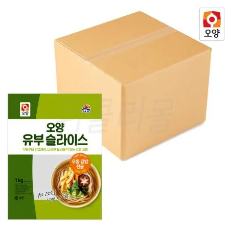 사조오양 유부 슬라이스 1kg x 4개