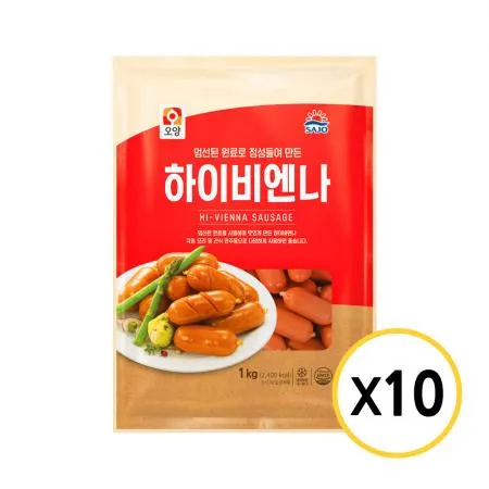 사조오양 하이비엔나 소세지 1kg x 10개