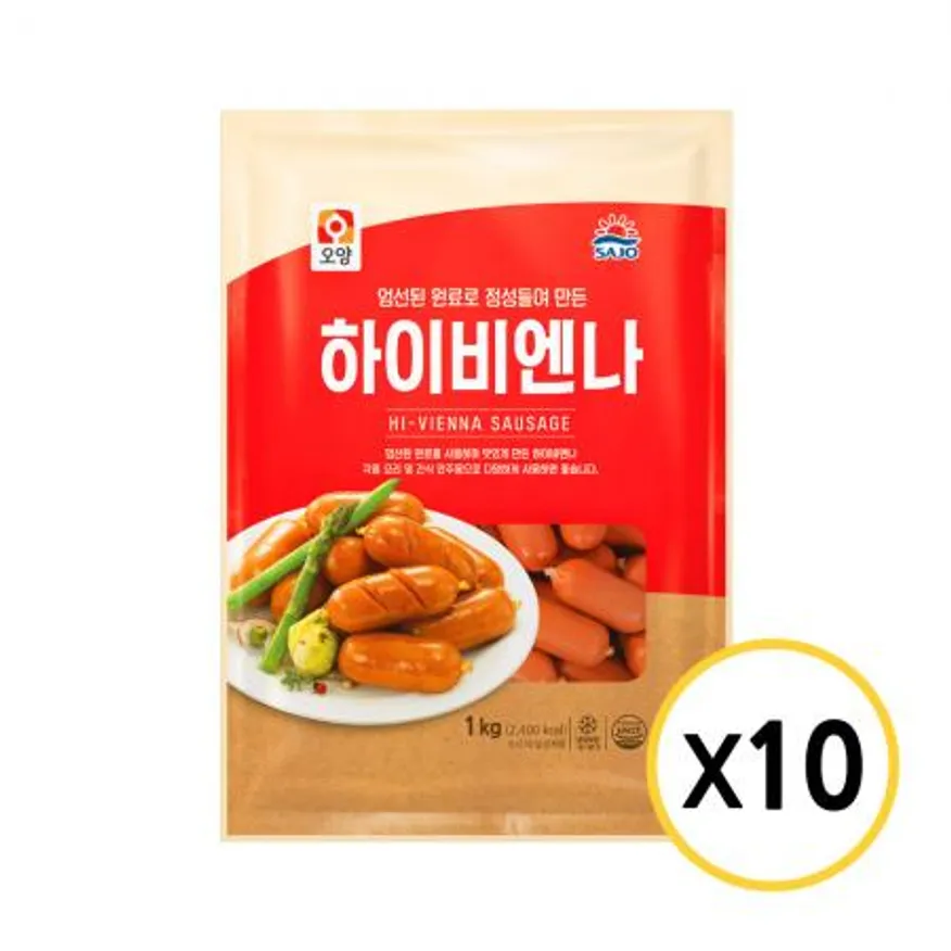 사조오양 하이비엔나 소세지 1kg x 10개 이미지
