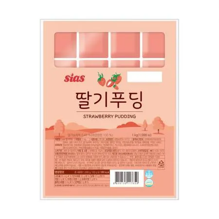 시아스 딸기 푸딩 1kg x 8개 이미지