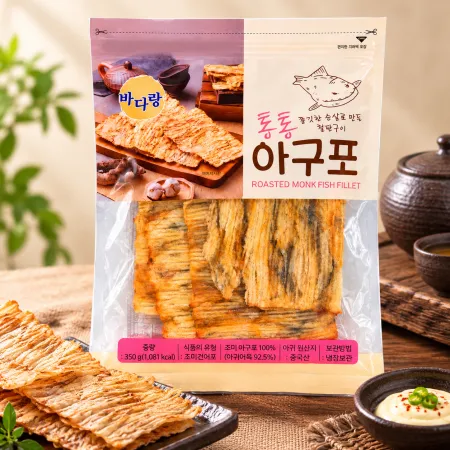 바다랑 통통철판구이 아구포 350g 냉장