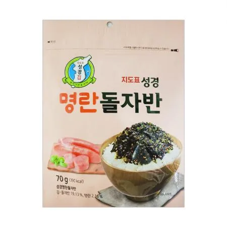 성경김 명란 돌자반 70g