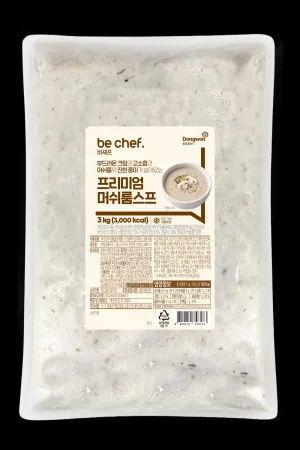 [D-2주문] [4개]비셰프 프리미엄 머쉬룸스프 3kg 냉동 양송이스프 크림스프 양식스프 이미지