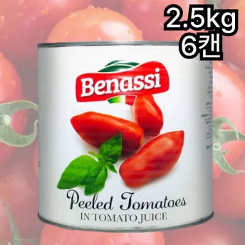[6캔] 베나씨 토마토홀 2.5kg 1박스 6개