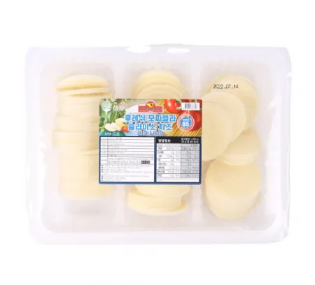 [3개/무료배송] 코다노 모짜렐라 슬라이스 치즈 1kg 냉동 원형 샌드위치 피자용 이미지
