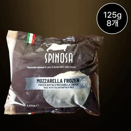 [8개/무료배송] SPINOSA 버팔로 모짜렐라치즈 125g 냉동