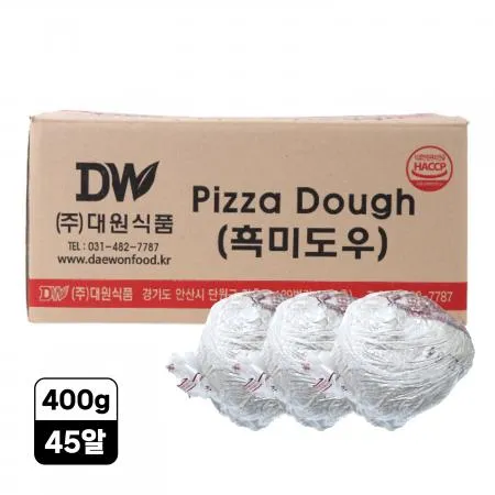 대원 흑미 볼도우 400g 45알 냉동도우 피자도우