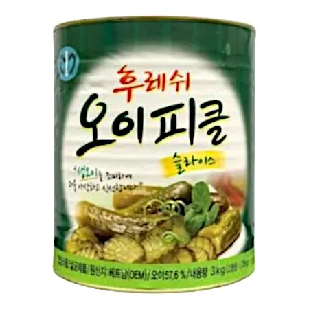 [6개구매 무료배송] 일가 후레쉬 오이피클 슬라이스 3kg 1박스 6개 이미지