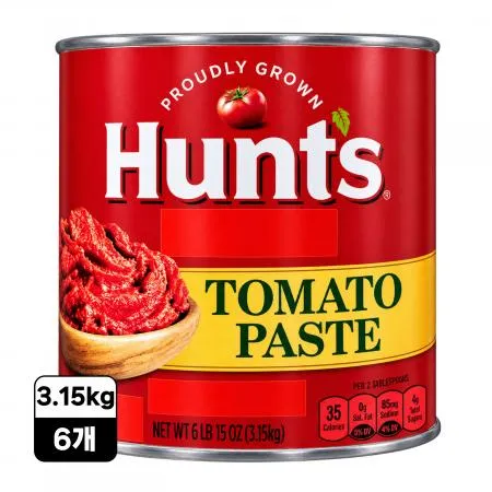 [6캔/무료배송] 헌트 토마토 페이스트 3.15kg 피자 파스타 스튜 스파게티