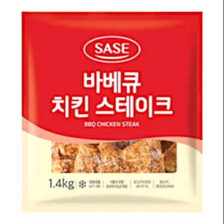 [8개/무료배송] 사세 바베큐치킨스테이크 1.4kg 냉동 뼈있는 닭다리살 이미지