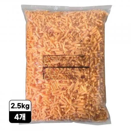 [4개/무료배송] 건국유업 레드체다 피자치즈 슈레드 2.5kg 냉장