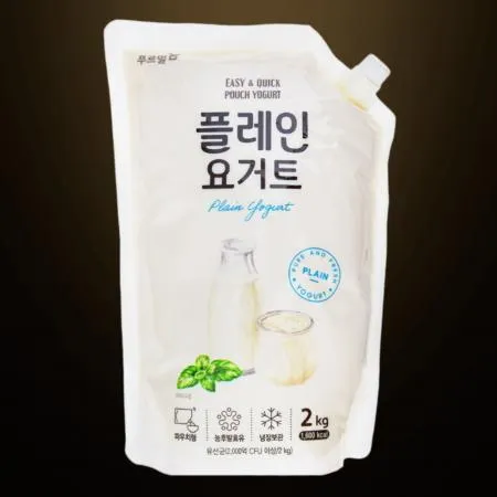푸르밀 플레인요거트 2kg 냉장 대용량요거트 샐러드 스무디용