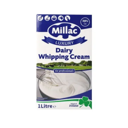 [12개] 밀락 데어리럭셔리 동물성 휘핑크림 조지방 38% 1L 냉장 유크림 이미지