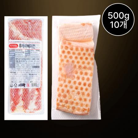 [10개/무료배송] 에쓰푸드 통베이컨 500g 냉동 요리용 베이컨