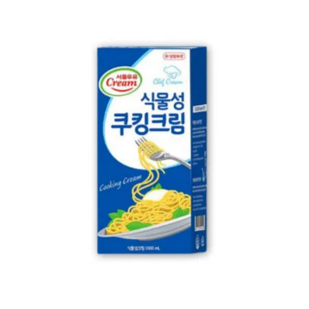 [12개] 서울우유 쿠킹크림 (식물성) 1L 냉장 유크림 이미지