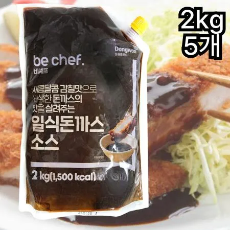 [5개] 비셰프 비쉐프 일식돈까스소스 2kg 새콤달콤 감칠맛 돈가스소스