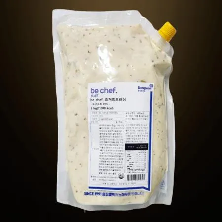 비셰프 비쉐프 동원 요거트드레싱소스 2kg 냉장 샐러드드레싱 업소용 요거트소스