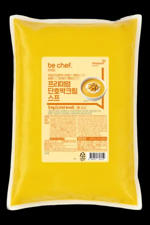 [D-2주문] [5개] 비셰프 프리미엄 단호박크림스프 2kg 냉동 단호박스프 크림스프 양식스프 이미지