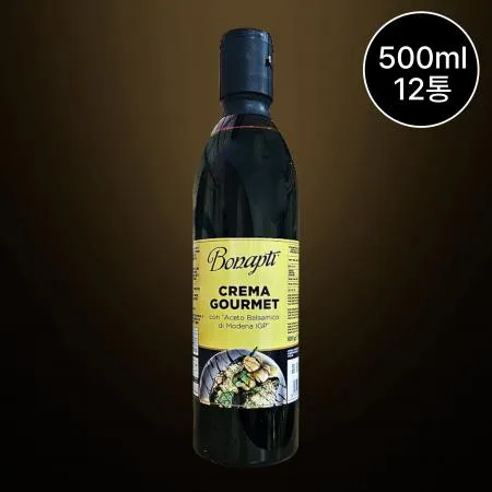 [12개/무료배송] 보나프티 발사믹 크림 글레이즈 500ml 샐러드 디저트용