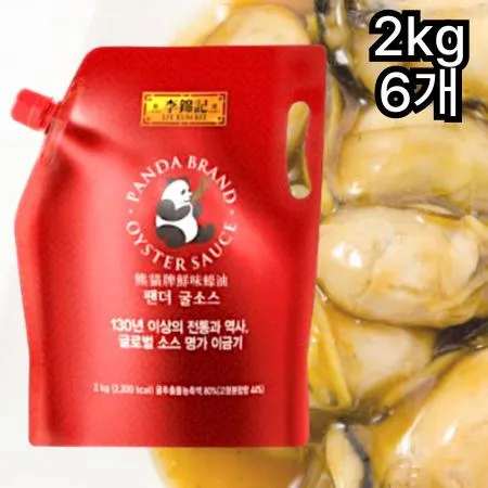 [6개] 이금기 팬더 굴소스 (스파우트팩) 2kg 중국식소스