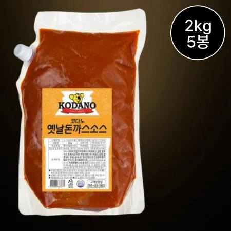 [5개/무료배송] 코다노 옛날 돈까스 소스 2kg 냉장 경양식 디핑용 소스