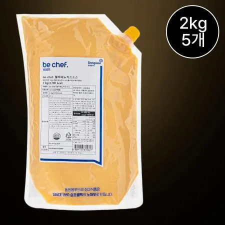 [5개/무료배송] 비셰프 비쉐프 동원 할라페뇨치즈소스 2kg 냉장 할라피뇨치즈