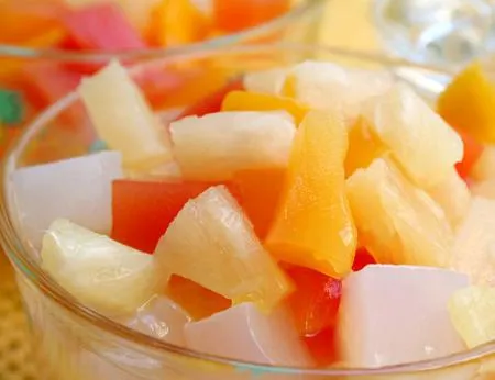 [6개] 쿡샵 후르츠칵테일 3kg 파인애플31%파파야31%체리1% 빙수 이미지