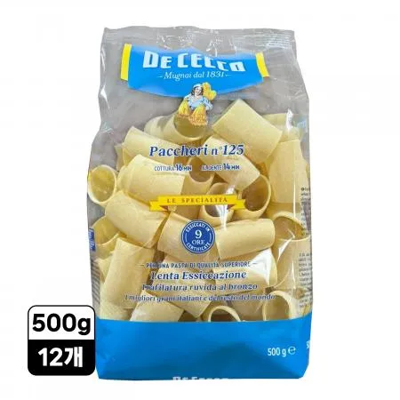 [12개/무료배송] 데체코 파케리 스파게티면 파스타면 500g