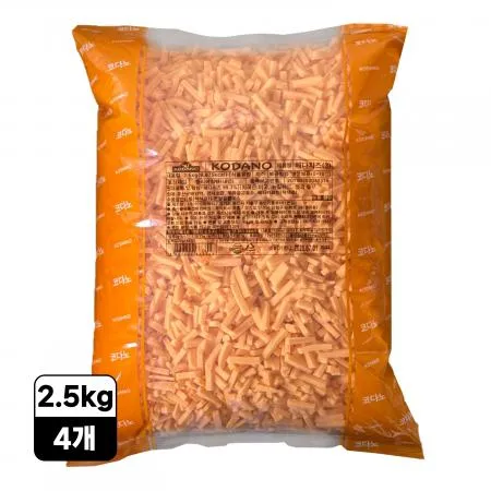 [4봉/무료배송] 코다노 레드체다100% 슈레드 치즈 2.5kg 피자용 치즈