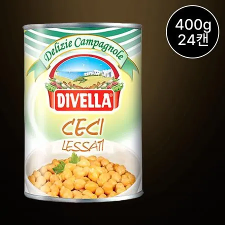 [24개/무료배송] 디벨라 칙피스콩 400g 병아리콩 샐러드 요리용