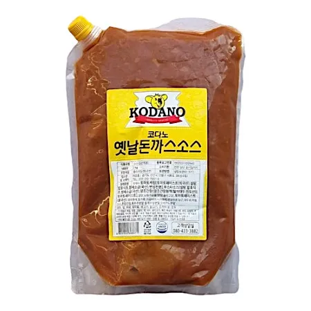 [5개구매 무료배송] 코다노 옛날돈까스 소스 2kg 1박스 5개 냉장 경양식 옛맛돈까스소스 이미지
