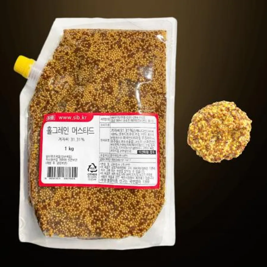 선인 홀그레인머스타드 1kg 파우치형 씨겨자 디핑용 이미지