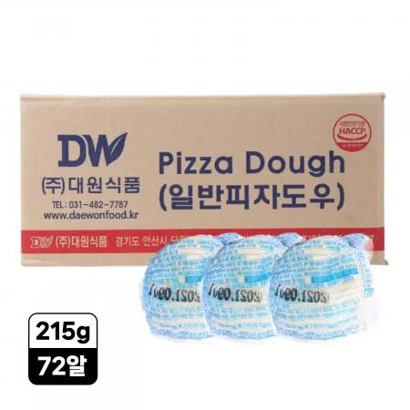 대원 일반 밀도우 215g 72알 피자도우