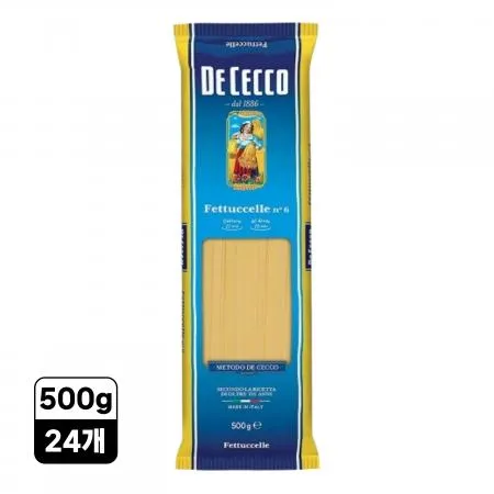 [24개/무료배송] 데체코 페투치네 페투칠레 크림 파스타용 파스타면 500g