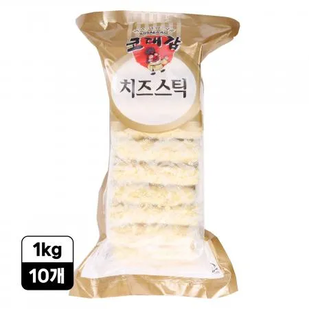 [10개/무료배송] 코주부 모짜렐라 치즈스틱 1kg 냉동 간식 호프 안주용