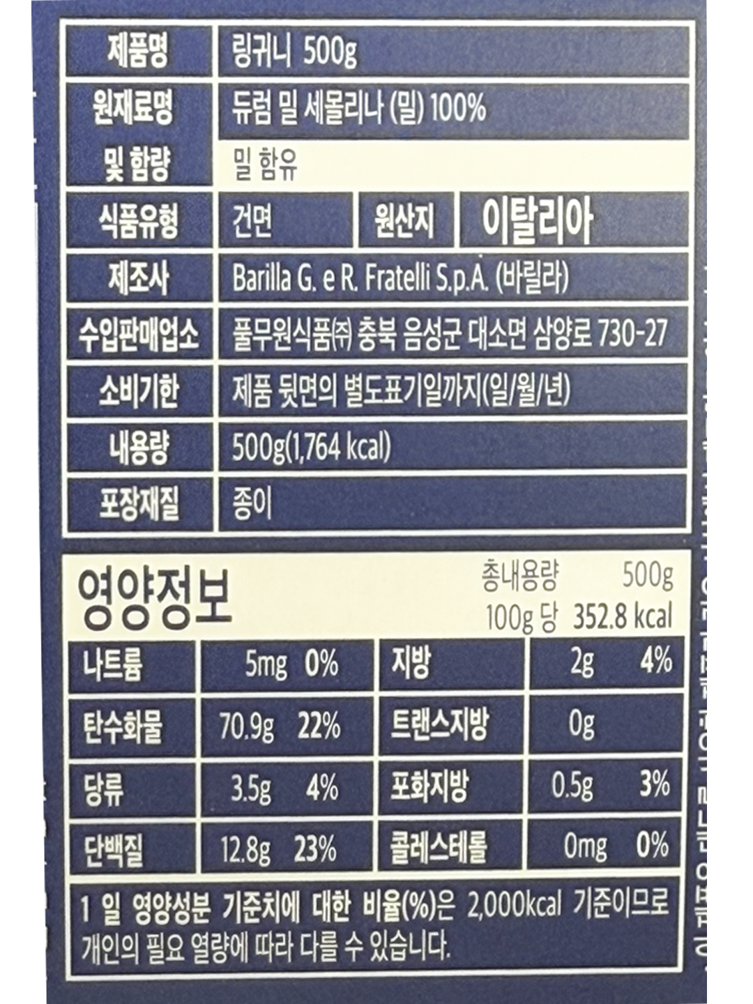 상품정보제공고시
