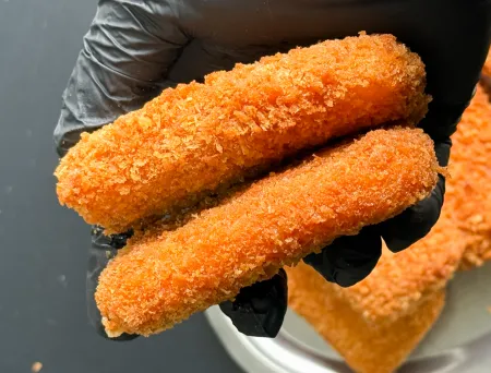 ★인기★ 미국식 핫칠리통치즈스틱 1.2kg (100g 12조각) 냉동 모짜렐라치즈스틱 이미지