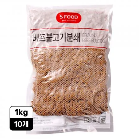 [10개/무료배송] 에쓰푸드 비프불고기 분쇄 1kg 냉동