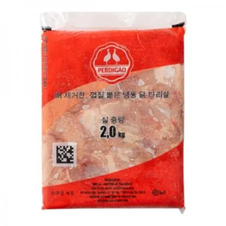 [6개/무료배송] 페르디가오 닭다리살 2kg 냉동 뼈제거 껍질 닭다리살 닭정육 이미지