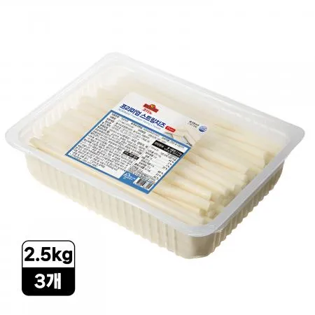 [3개/무료배송] 코다노 스트링치즈11mm 2.5kg 냉동 피자 치즈엣지 크러스트용